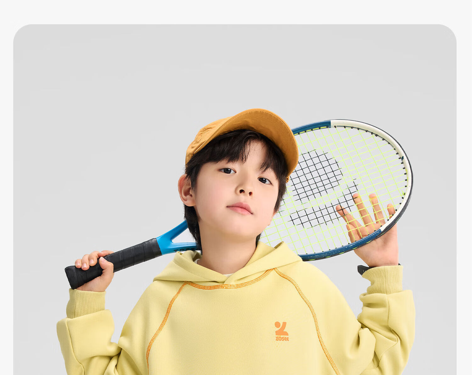 Zuo Xi Kids Children's Sweatshirt 2026 Spring New Boys Jacket Boys Sportswear Top Trendy Light Gray 150 26